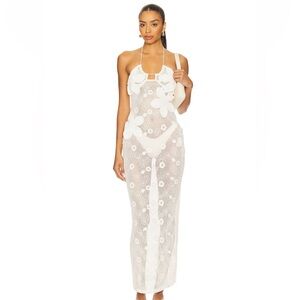 NWT More To Come Trina Maxi Dress in Ivory Cover Up XS